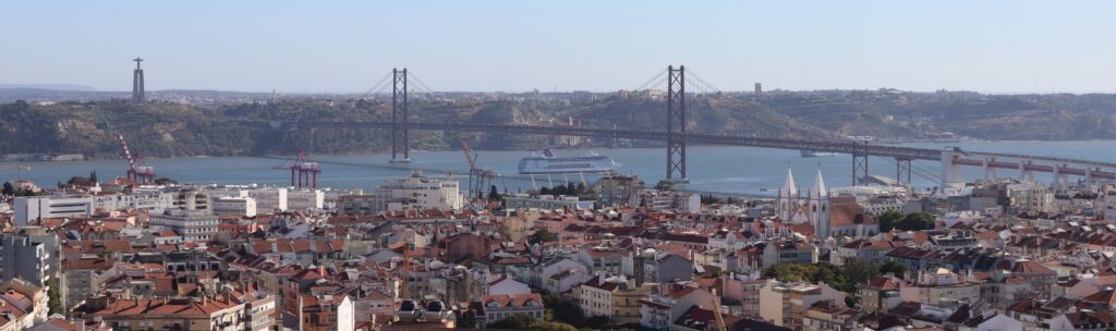 cruise ship in Lisbon